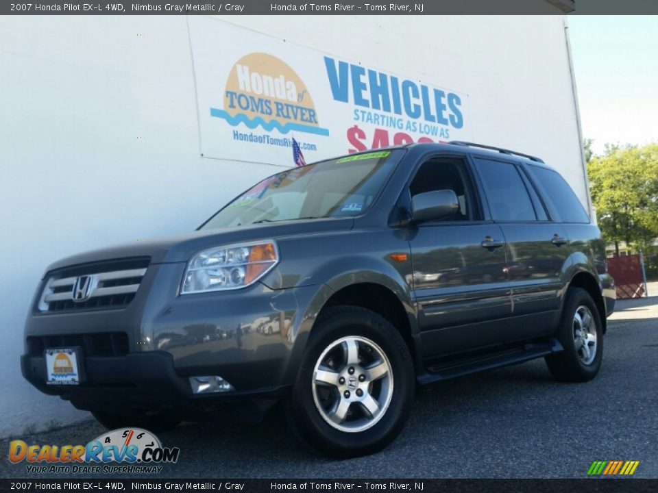 2007 Honda Pilot EX-L 4WD Nimbus Gray Metallic / Gray Photo #1