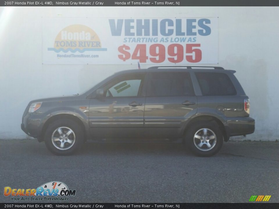 2007 Honda Pilot EX-L 4WD Nimbus Gray Metallic / Gray Photo #3