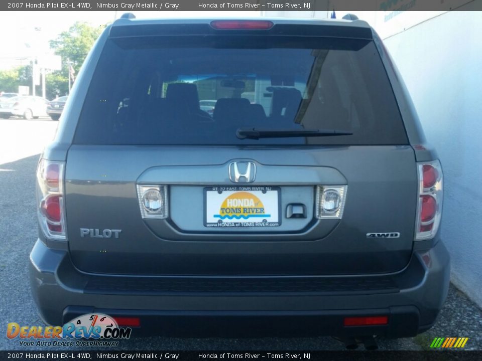 2007 Honda Pilot EX-L 4WD Nimbus Gray Metallic / Gray Photo #5