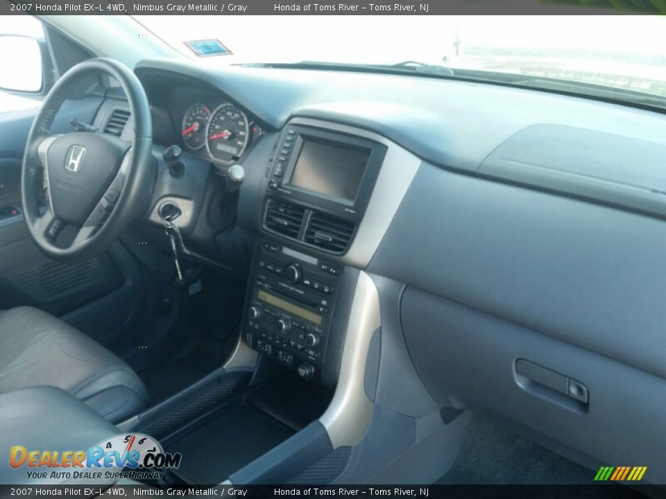 2007 Honda Pilot EX-L 4WD Nimbus Gray Metallic / Gray Photo #10