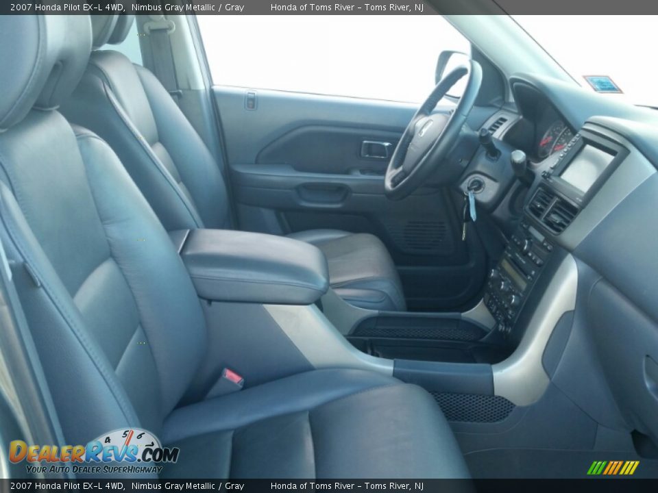 2007 Honda Pilot EX-L 4WD Nimbus Gray Metallic / Gray Photo #11