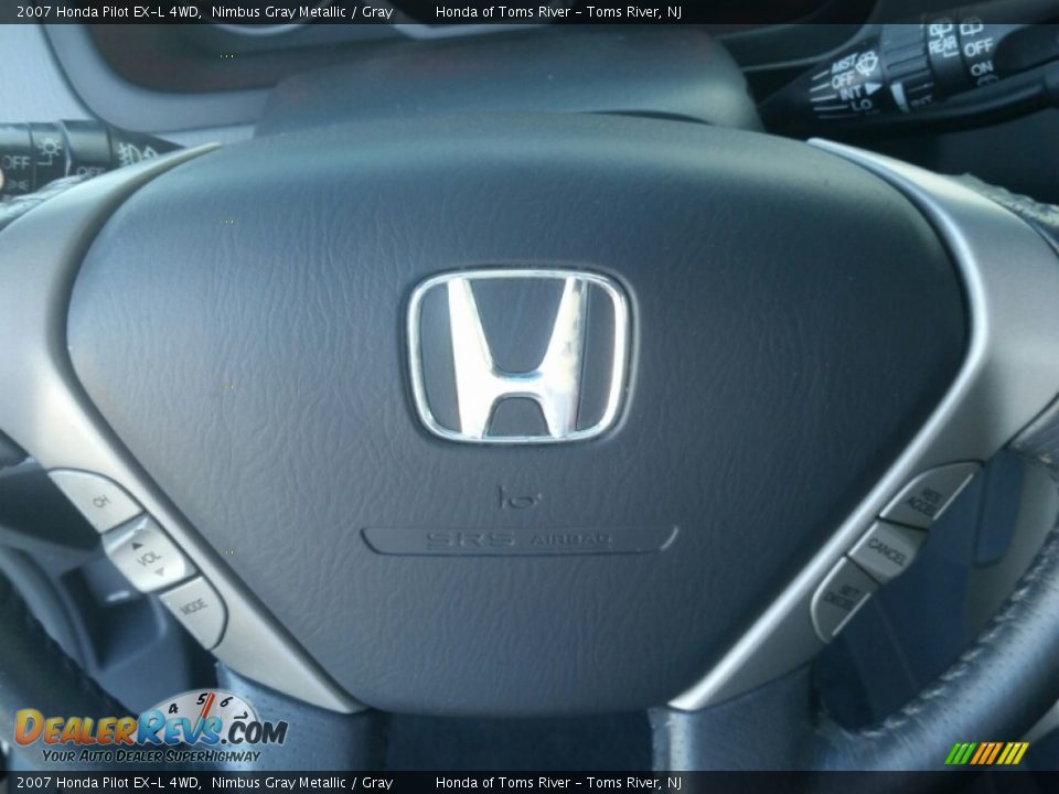 2007 Honda Pilot EX-L 4WD Nimbus Gray Metallic / Gray Photo #16