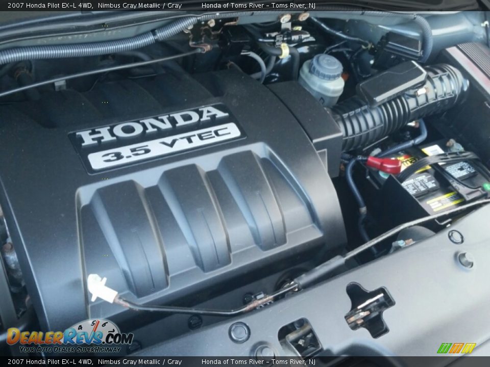 2007 Honda Pilot EX-L 4WD Nimbus Gray Metallic / Gray Photo #20