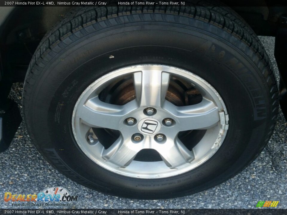 2007 Honda Pilot EX-L 4WD Nimbus Gray Metallic / Gray Photo #23