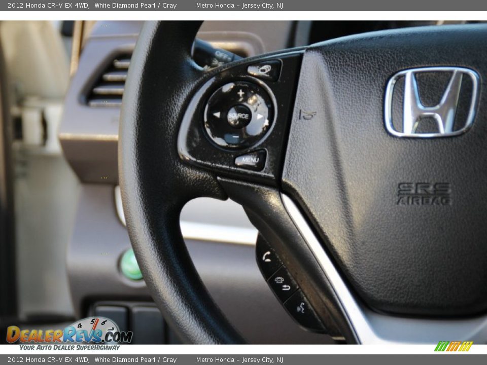 2012 Honda CR-V EX 4WD White Diamond Pearl / Gray Photo #18