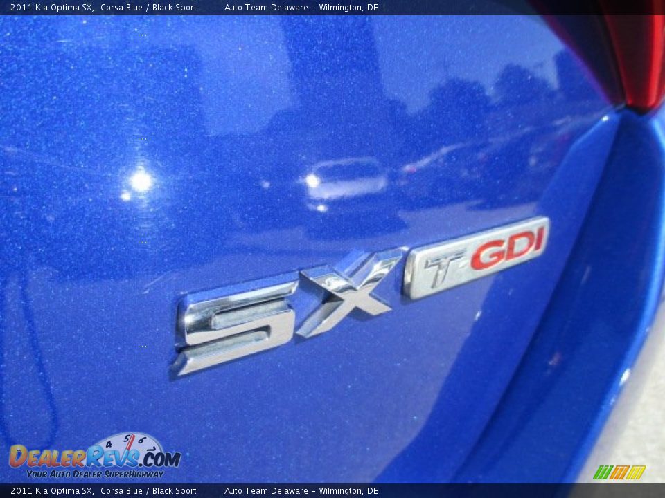 2011 Kia Optima SX Corsa Blue / Black Sport Photo #10