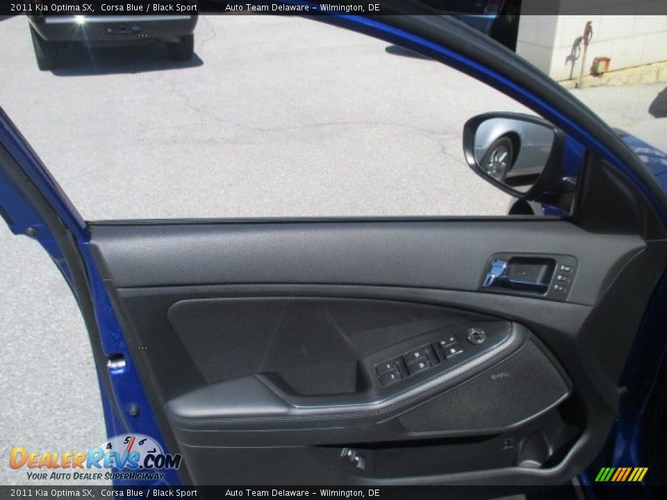 2011 Kia Optima SX Corsa Blue / Black Sport Photo #11