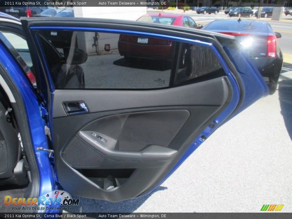2011 Kia Optima SX Corsa Blue / Black Sport Photo #26