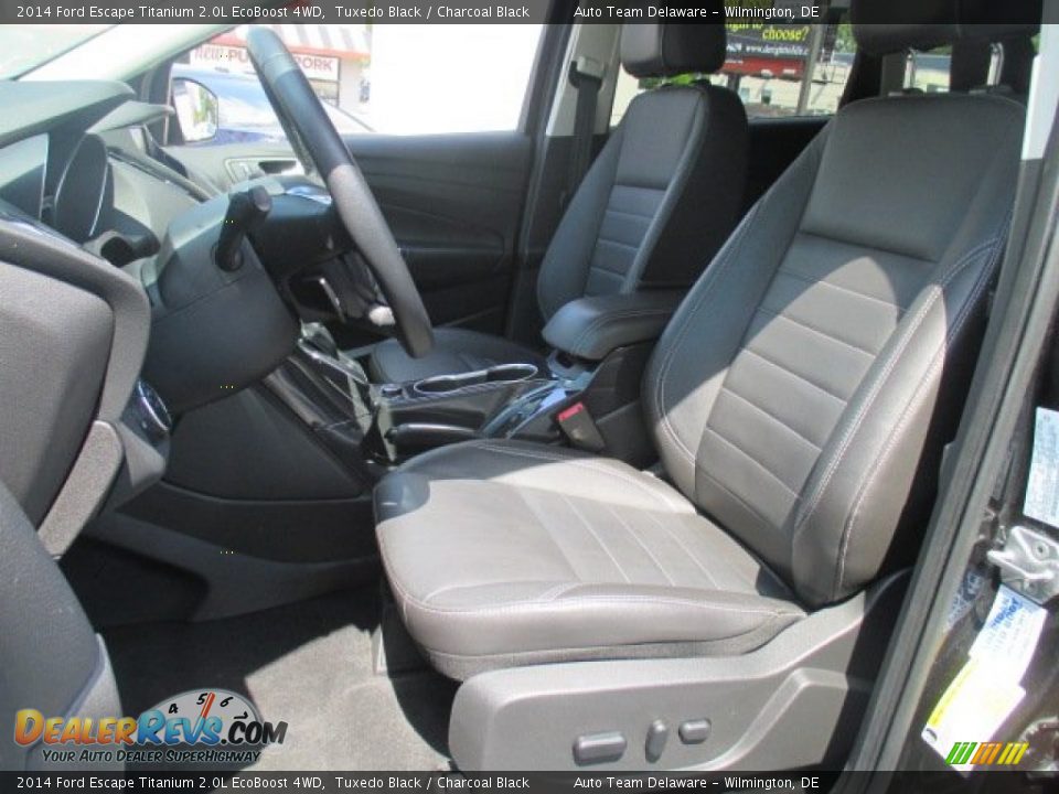2014 Ford Escape Titanium 2.0L EcoBoost 4WD Tuxedo Black / Charcoal Black Photo #14