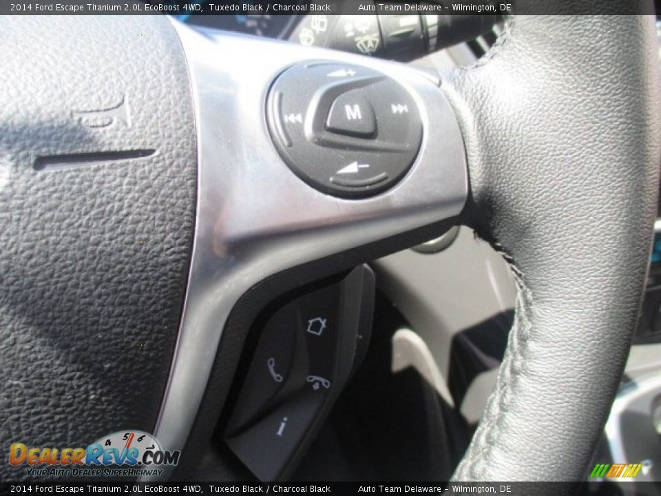 2014 Ford Escape Titanium 2.0L EcoBoost 4WD Tuxedo Black / Charcoal Black Photo #24