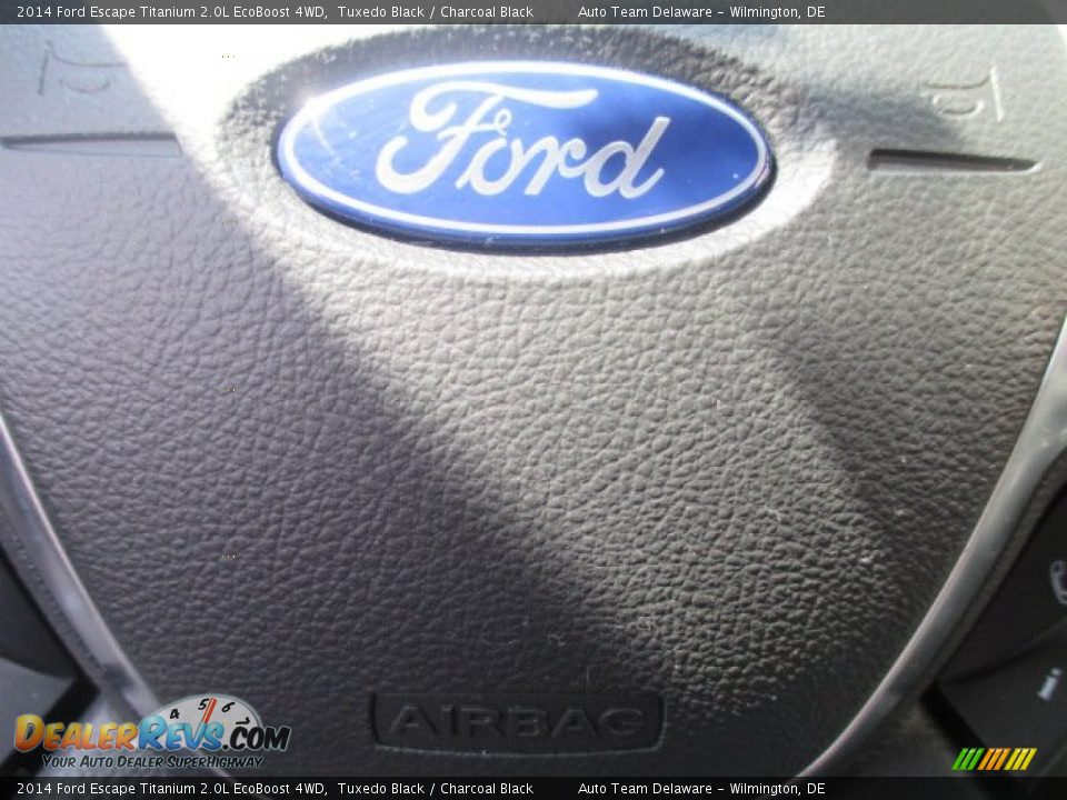 2014 Ford Escape Titanium 2.0L EcoBoost 4WD Tuxedo Black / Charcoal Black Photo #25