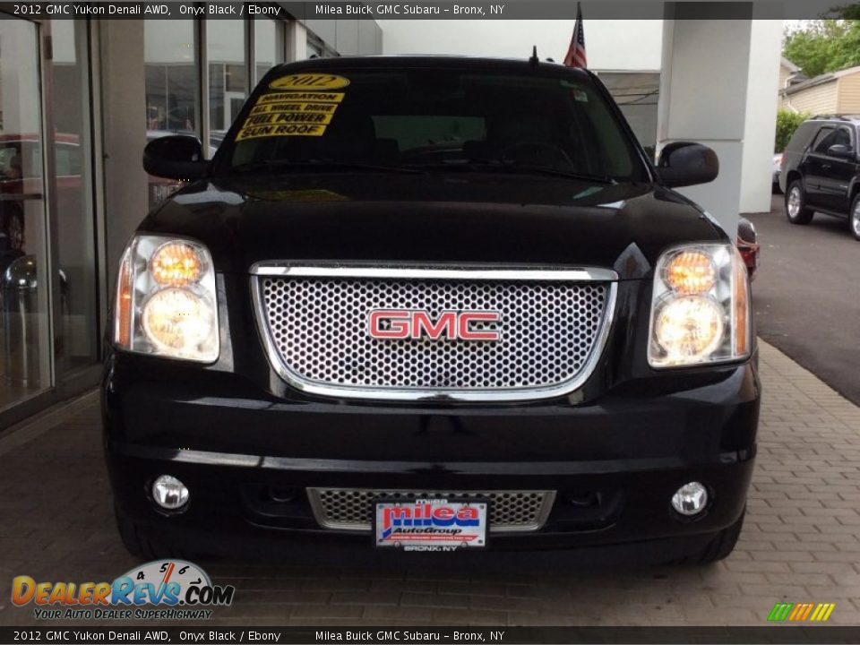 2012 GMC Yukon Denali AWD Onyx Black / Ebony Photo #2