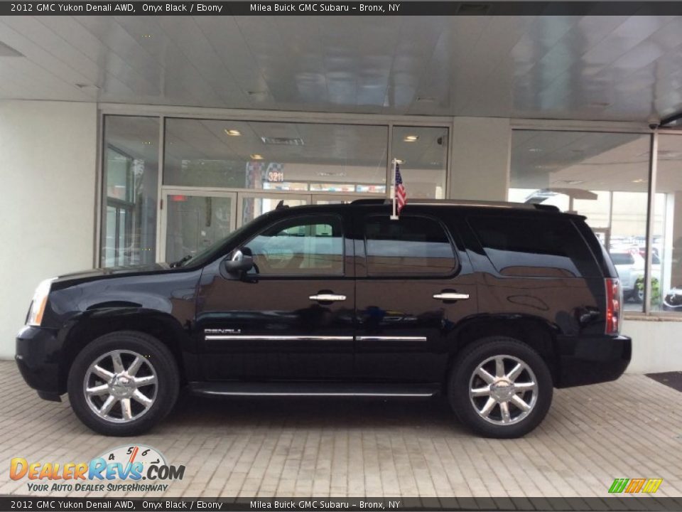 2012 GMC Yukon Denali AWD Onyx Black / Ebony Photo #4