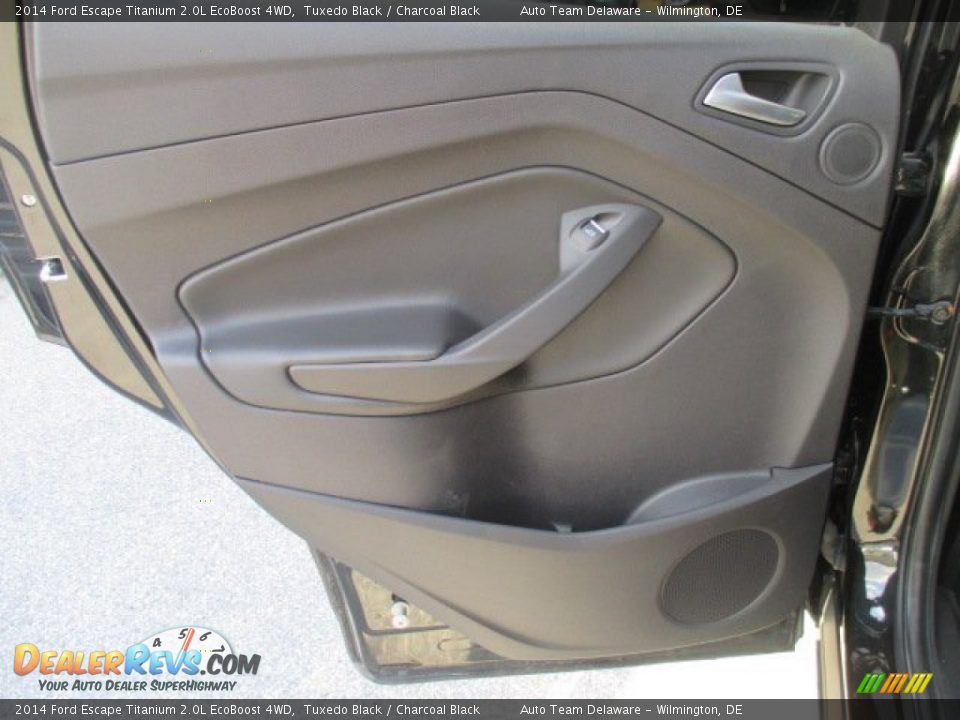 2014 Ford Escape Titanium 2.0L EcoBoost 4WD Tuxedo Black / Charcoal Black Photo #35