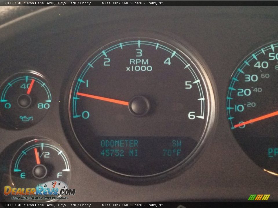 2012 GMC Yukon Denali AWD Onyx Black / Ebony Photo #12