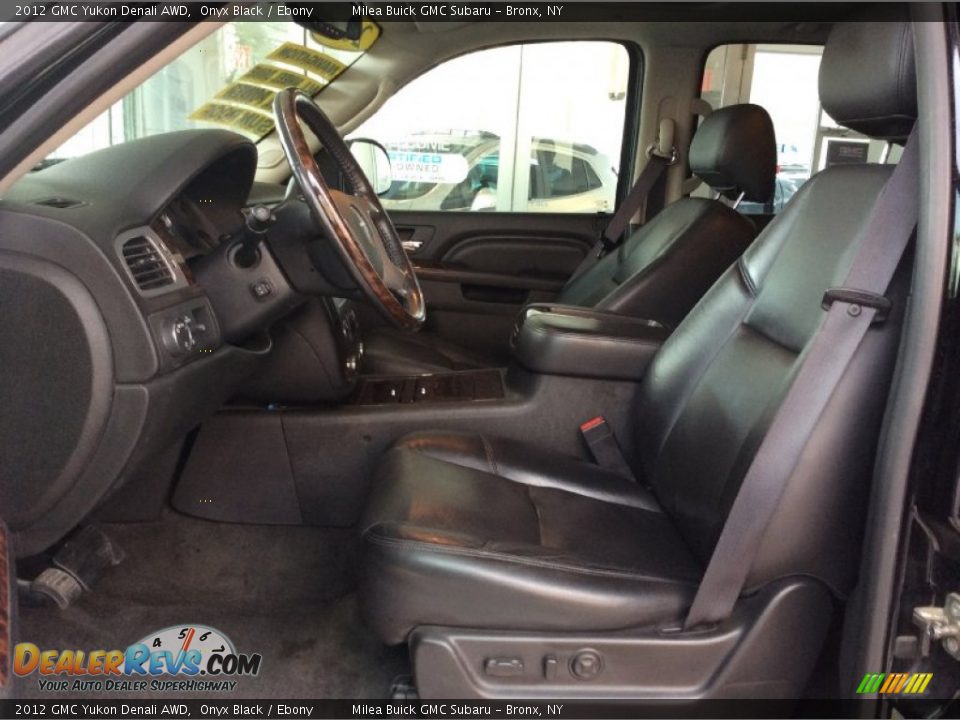 2012 GMC Yukon Denali AWD Onyx Black / Ebony Photo #14