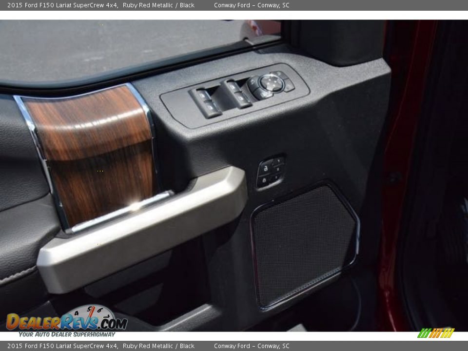 2015 Ford F150 Lariat SuperCrew 4x4 Ruby Red Metallic / Black Photo #20