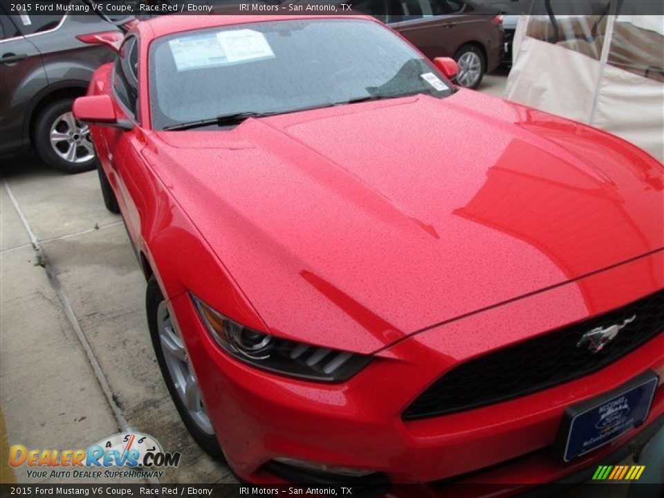 2015 Ford Mustang V6 Coupe Race Red / Ebony Photo #1