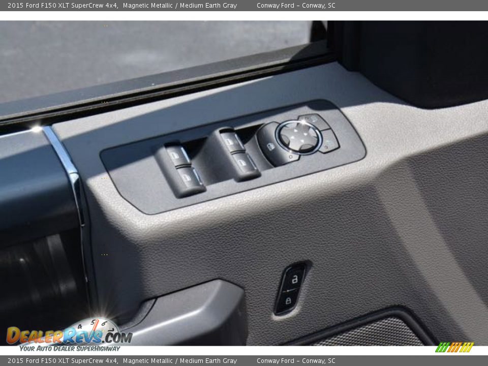 2015 Ford F150 XLT SuperCrew 4x4 Magnetic Metallic / Medium Earth Gray Photo #19