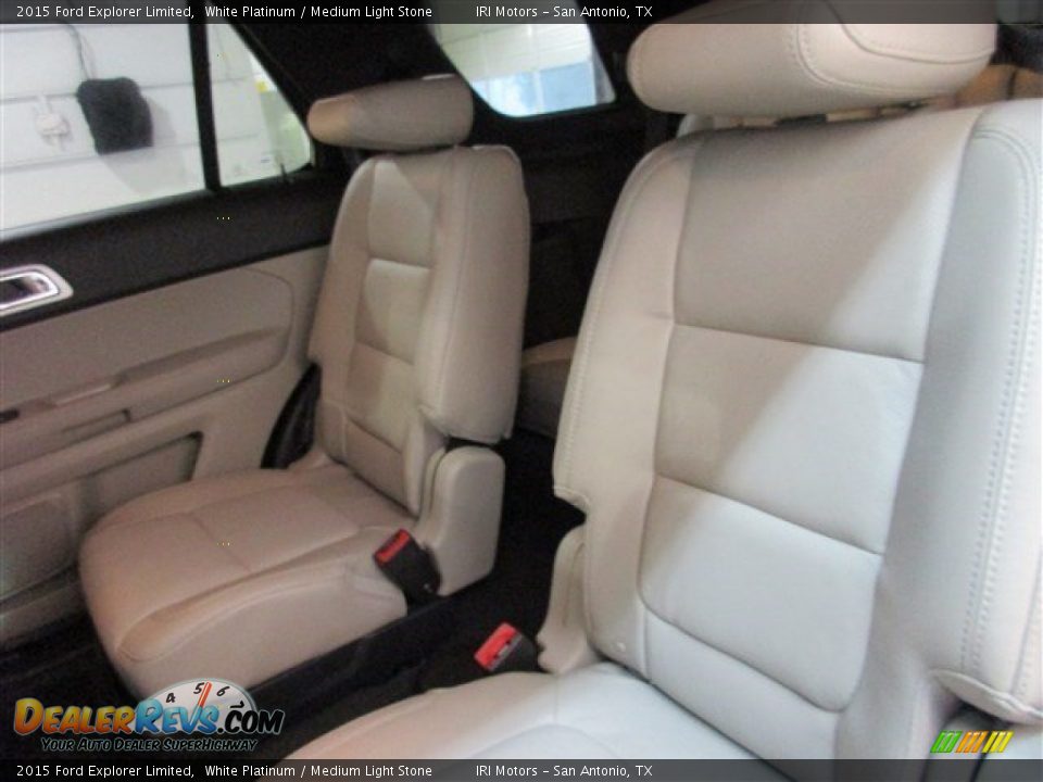 2015 Ford Explorer Limited White Platinum / Medium Light Stone Photo #10