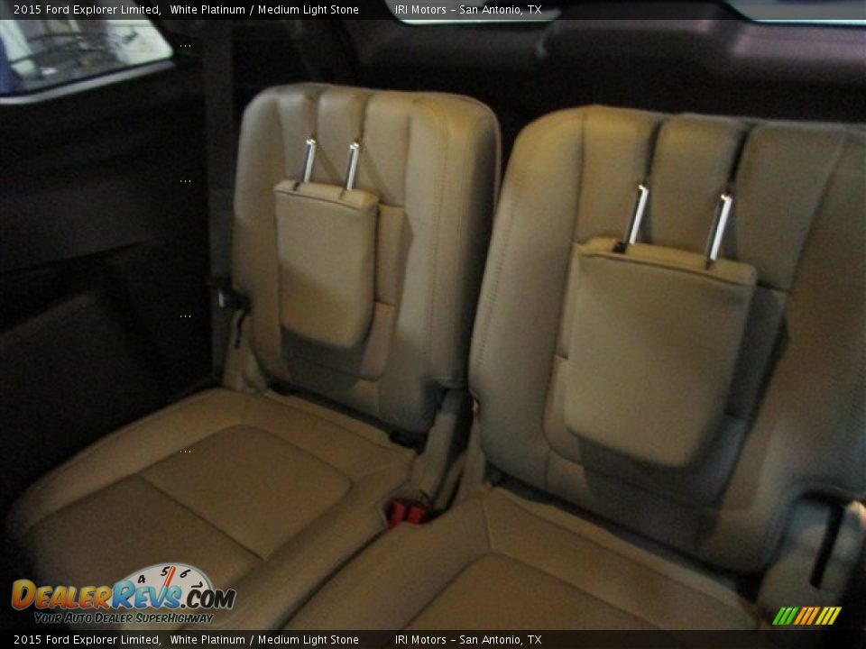 2015 Ford Explorer Limited White Platinum / Medium Light Stone Photo #11