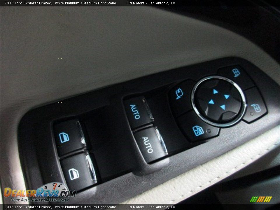 2015 Ford Explorer Limited White Platinum / Medium Light Stone Photo #21