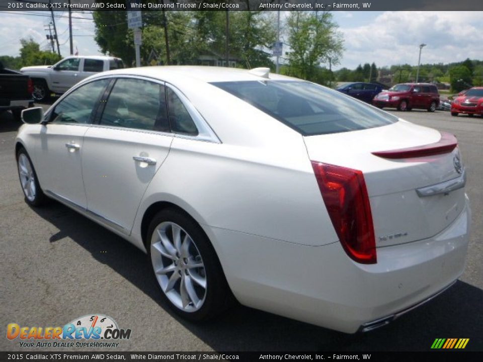 2015 Cadillac XTS Premium AWD Sedan White Diamond Tricoat / Shale/Cocoa Photo #6