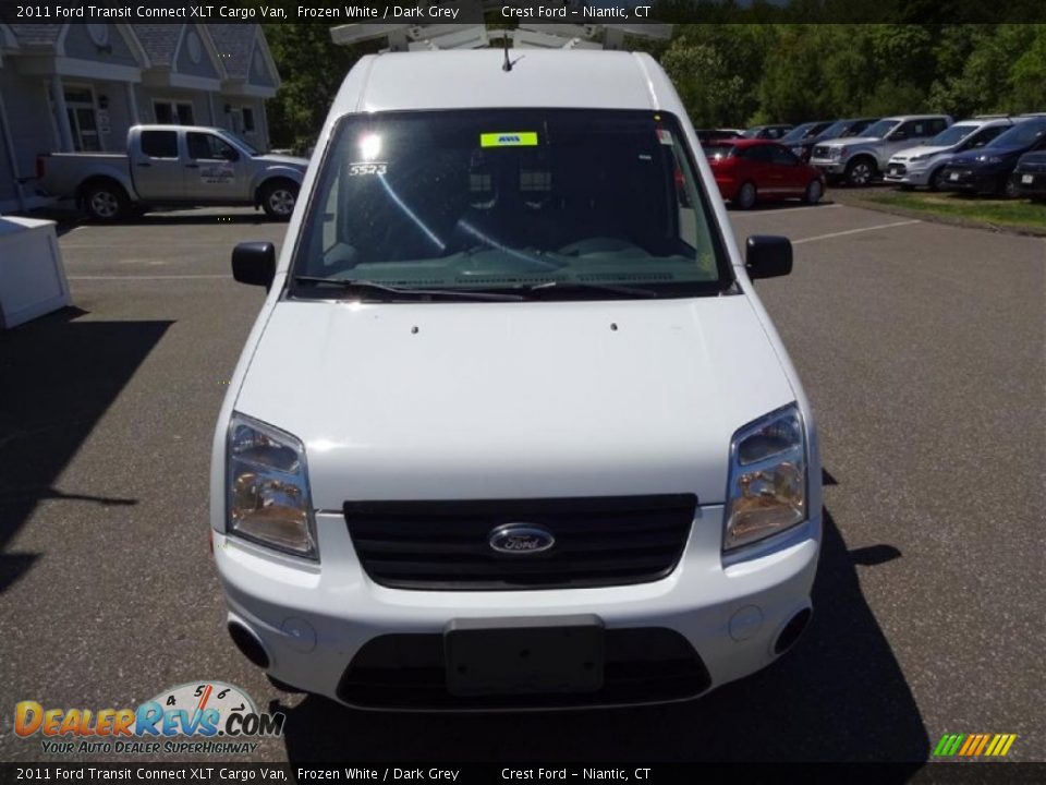 2011 Ford Transit Connect XLT Cargo Van Frozen White / Dark Grey Photo #2