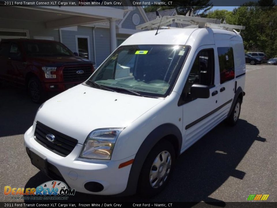 2011 Ford Transit Connect XLT Cargo Van Frozen White / Dark Grey Photo #3
