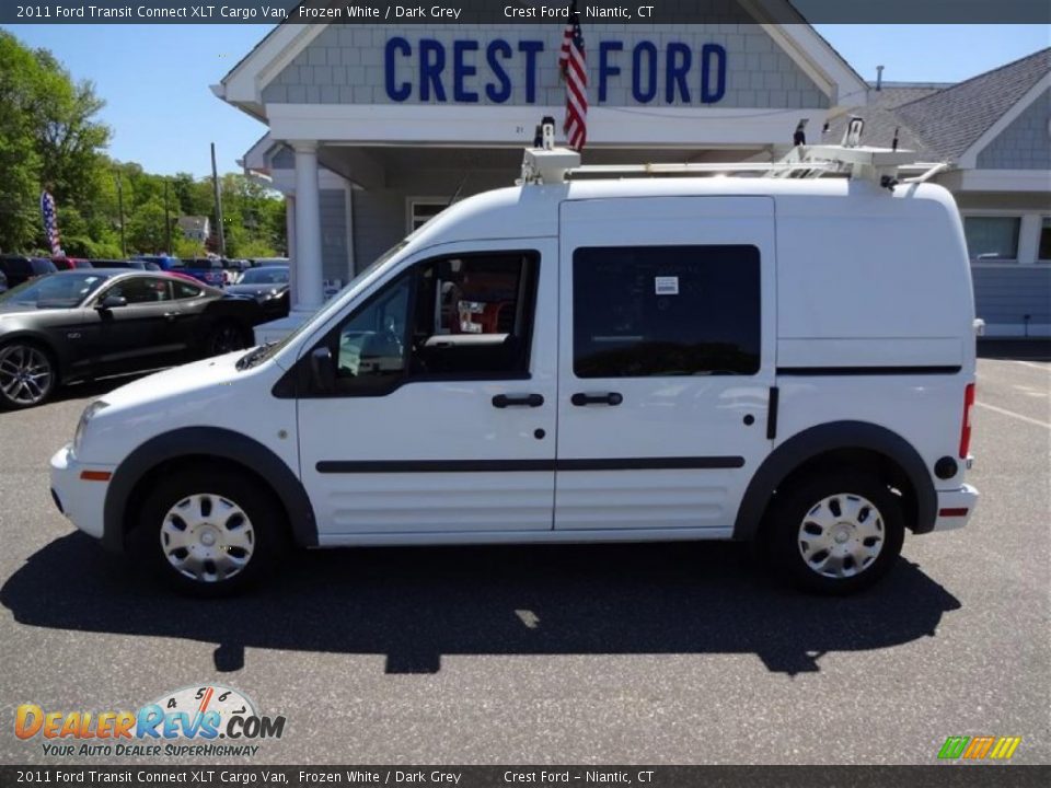 2011 Ford Transit Connect XLT Cargo Van Frozen White / Dark Grey Photo #4