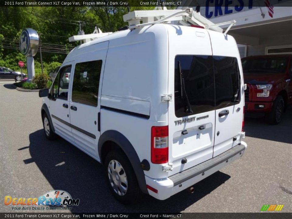 2011 Ford Transit Connect XLT Cargo Van Frozen White / Dark Grey Photo #5