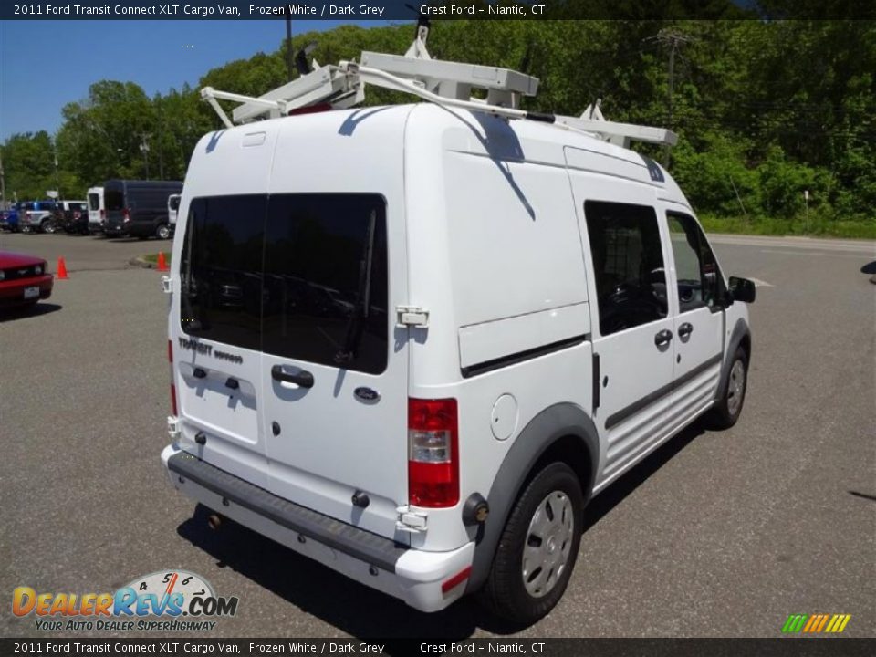 2011 Ford Transit Connect XLT Cargo Van Frozen White / Dark Grey Photo #7