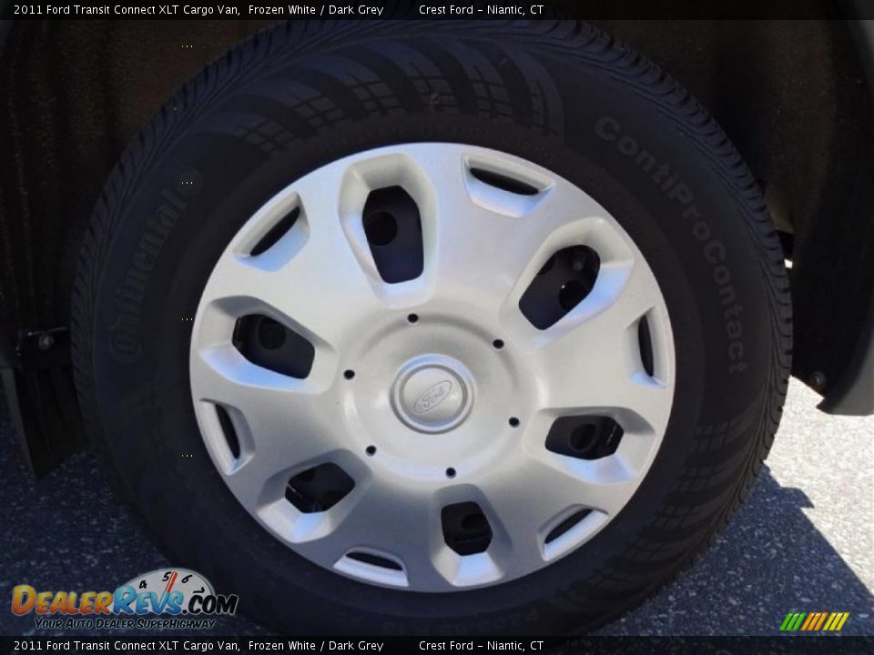 2011 Ford Transit Connect XLT Cargo Van Frozen White / Dark Grey Photo #8