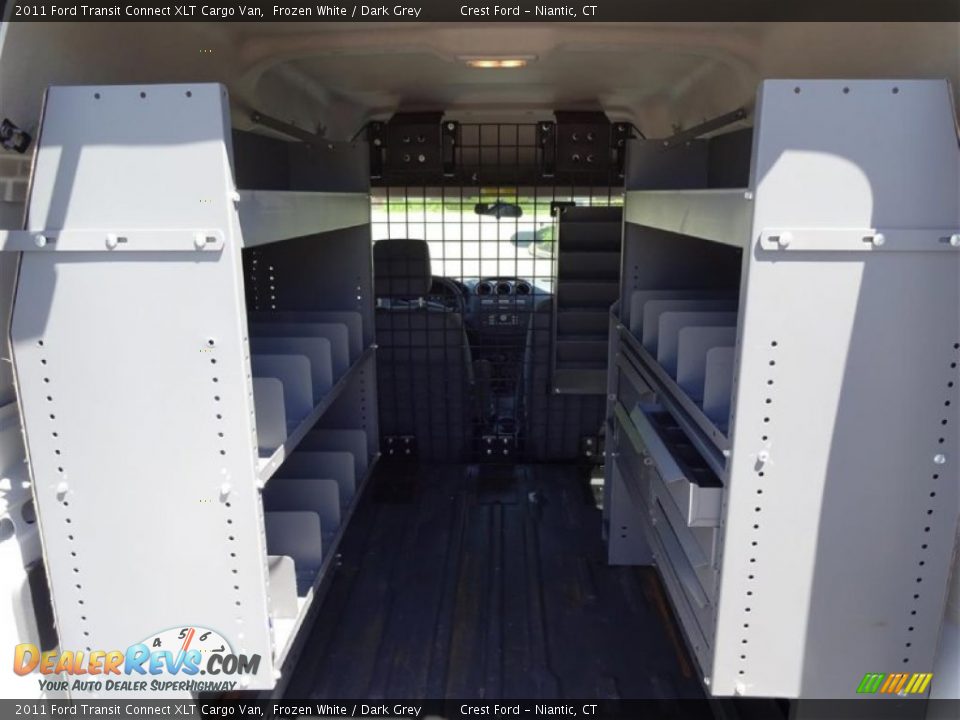 2011 Ford Transit Connect XLT Cargo Van Frozen White / Dark Grey Photo #9