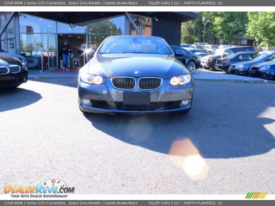 2008 BMW 3 Series 335i Convertible Space Grey Metallic / Saddle Brown/Black Photo #2