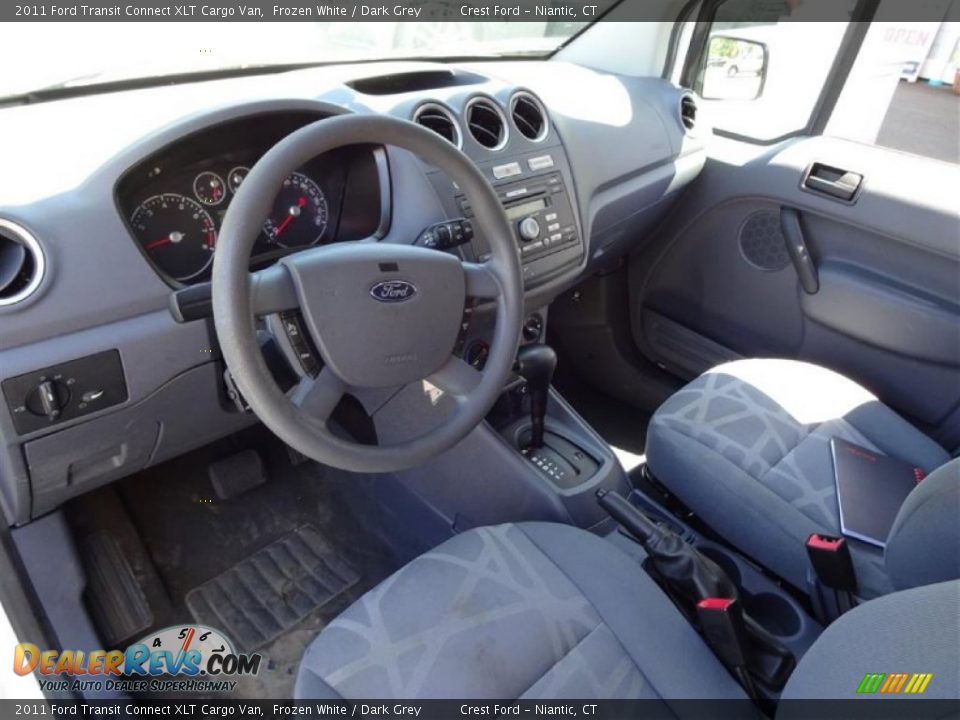2011 Ford Transit Connect XLT Cargo Van Frozen White / Dark Grey Photo #10