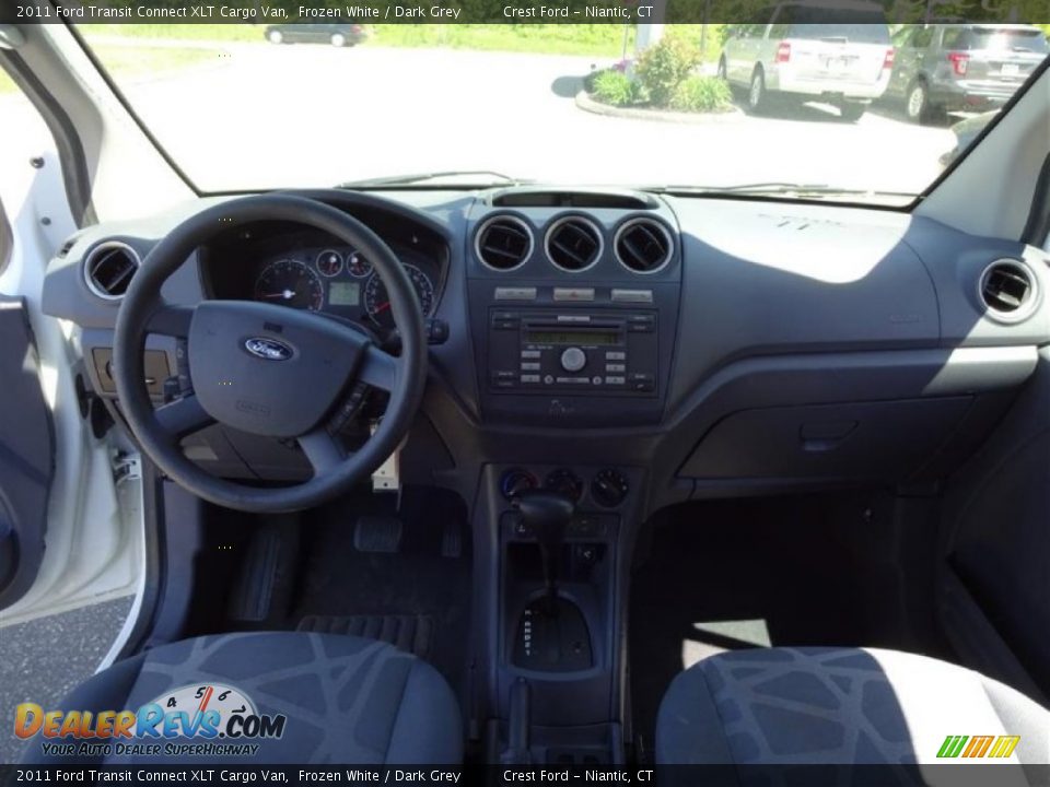 2011 Ford Transit Connect XLT Cargo Van Frozen White / Dark Grey Photo #11