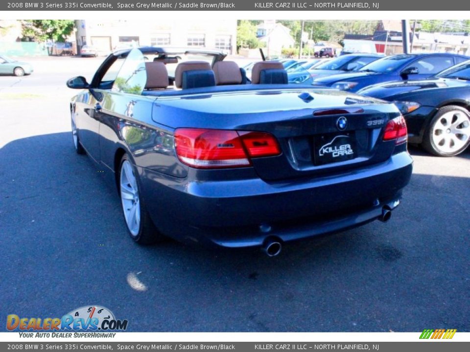 2008 BMW 3 Series 335i Convertible Space Grey Metallic / Saddle Brown/Black Photo #4