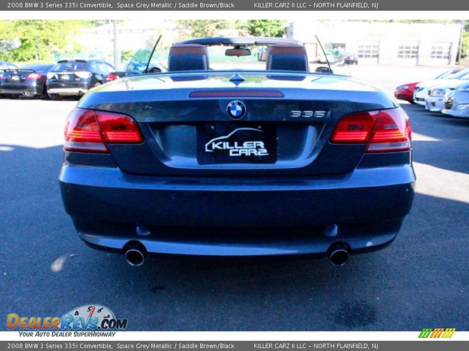 2008 BMW 3 Series 335i Convertible Space Grey Metallic / Saddle Brown/Black Photo #5