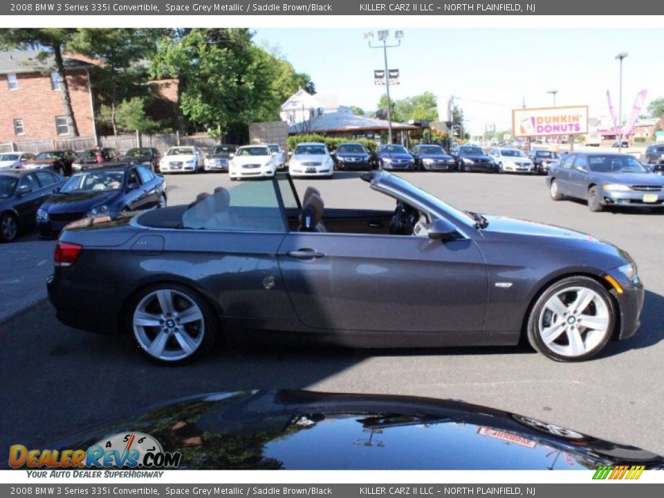 2008 BMW 3 Series 335i Convertible Space Grey Metallic / Saddle Brown/Black Photo #7