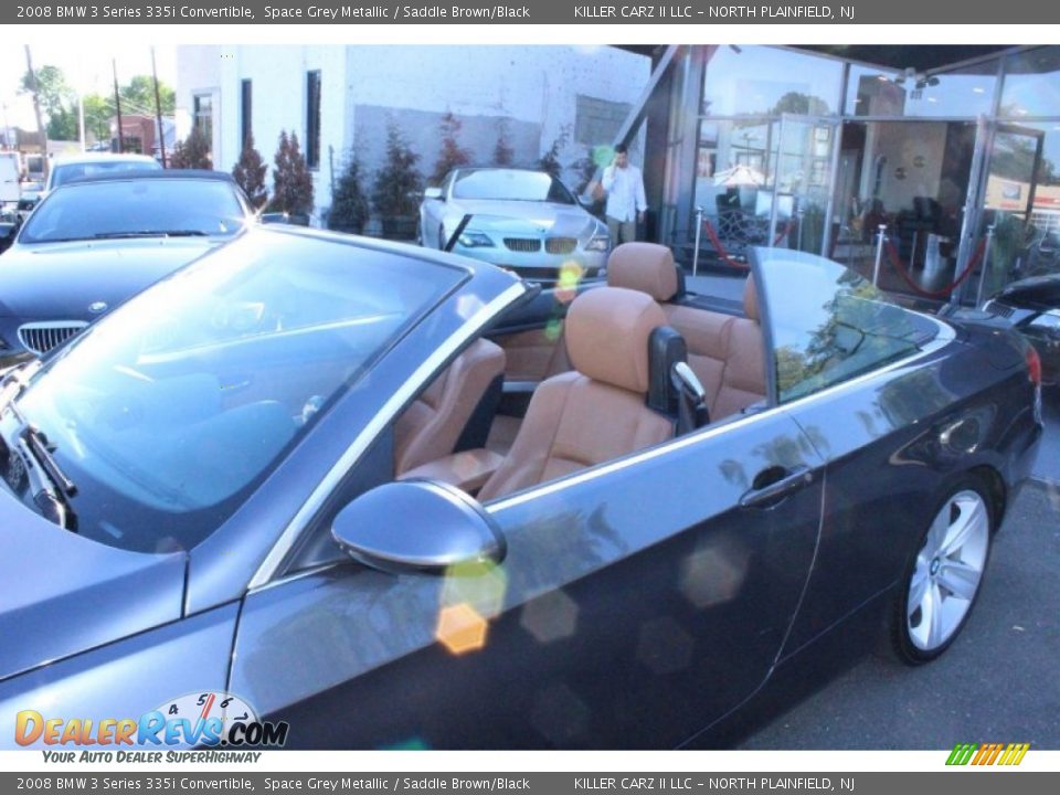 2008 BMW 3 Series 335i Convertible Space Grey Metallic / Saddle Brown/Black Photo #11