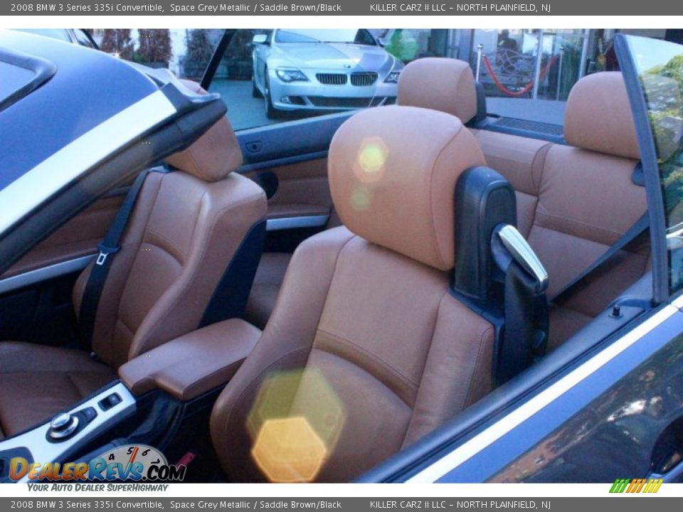2008 BMW 3 Series 335i Convertible Space Grey Metallic / Saddle Brown/Black Photo #12