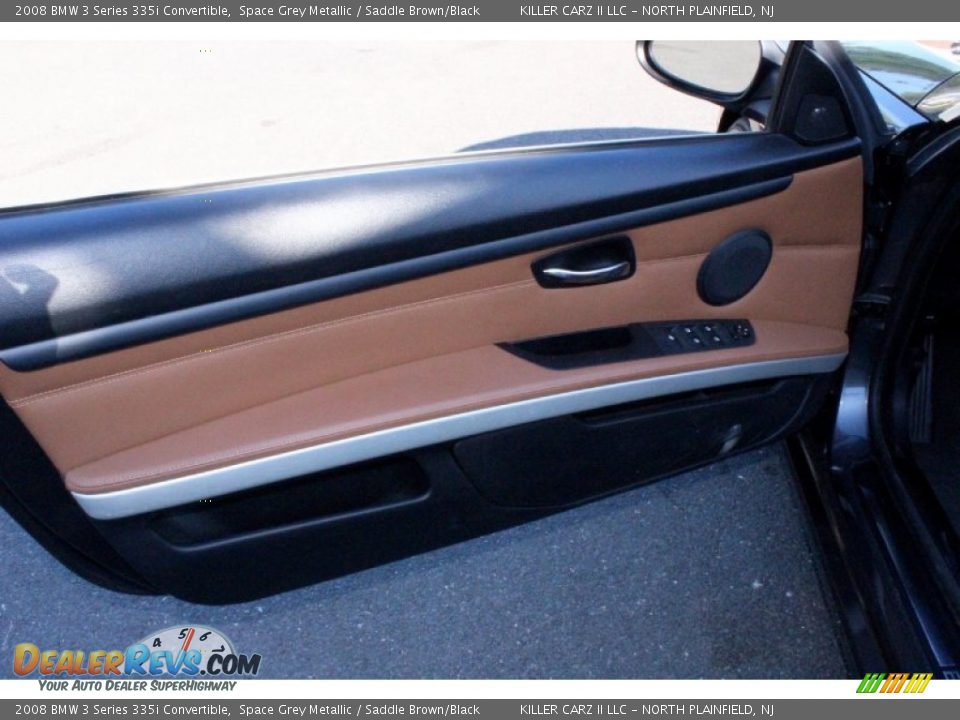 2008 BMW 3 Series 335i Convertible Space Grey Metallic / Saddle Brown/Black Photo #14