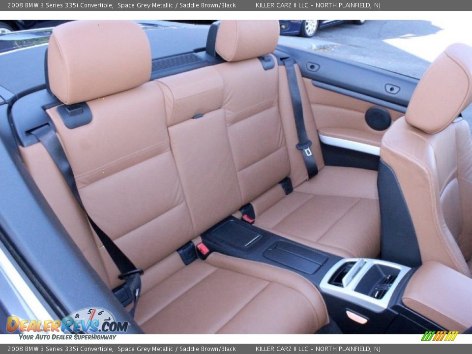 2008 BMW 3 Series 335i Convertible Space Grey Metallic / Saddle Brown/Black Photo #23