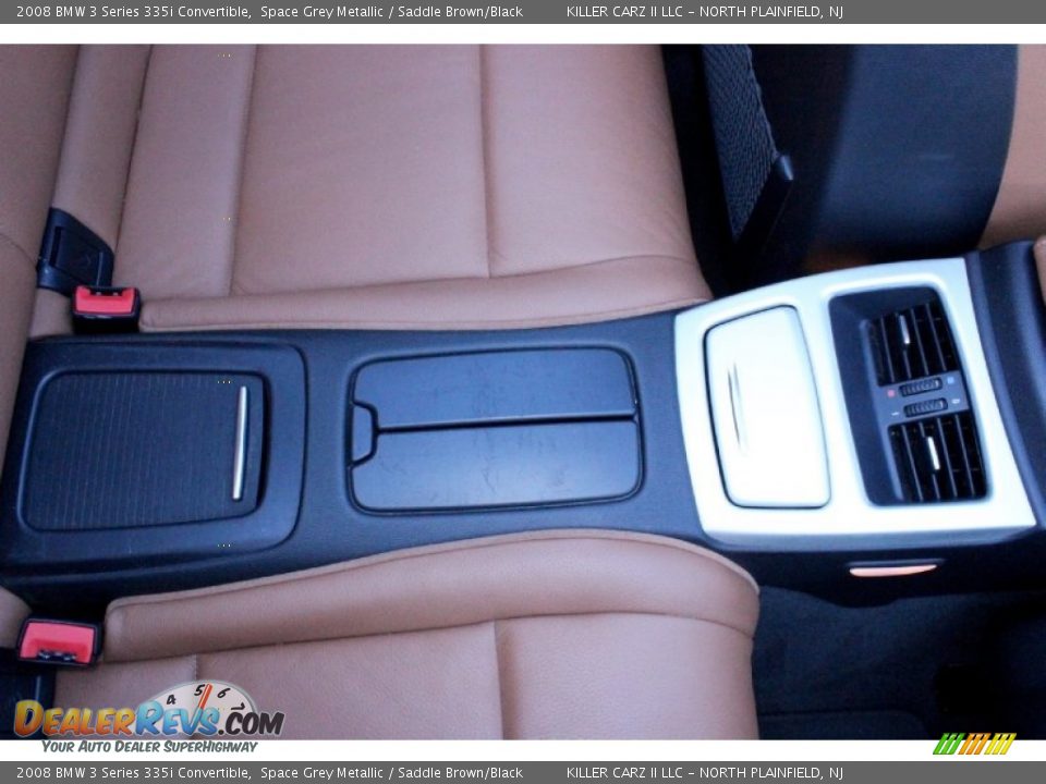 2008 BMW 3 Series 335i Convertible Space Grey Metallic / Saddle Brown/Black Photo #24