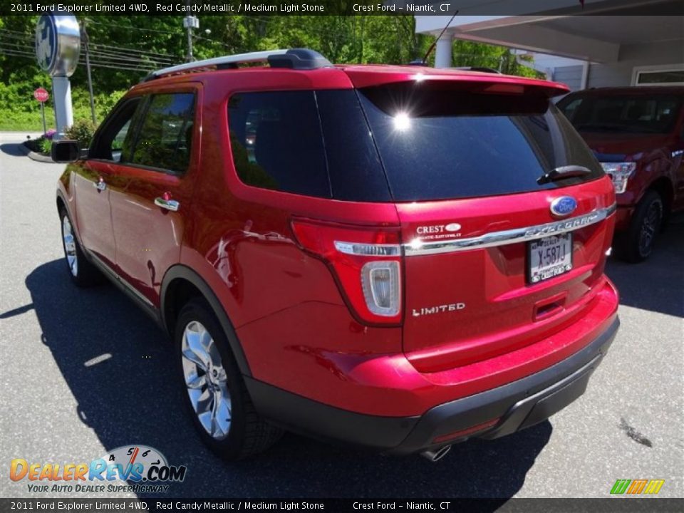 2011 Ford Explorer Limited 4WD Red Candy Metallic / Medium Light Stone Photo #5