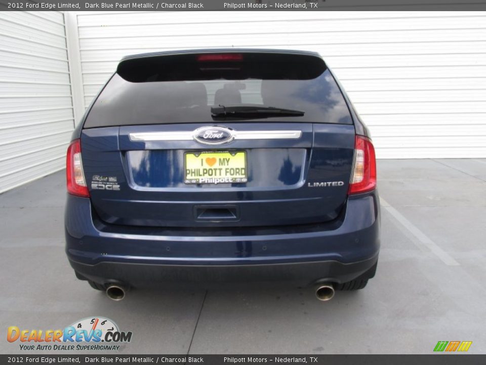 2012 Ford Edge Limited Dark Blue Pearl Metallic / Charcoal Black Photo #10