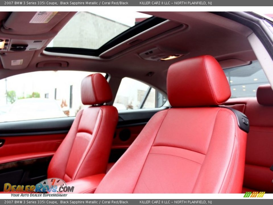 2007 BMW 3 Series 335i Coupe Black Sapphire Metallic / Coral Red/Black Photo #15
