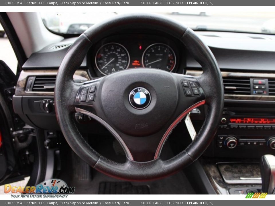 2007 BMW 3 Series 335i Coupe Steering Wheel Photo #16