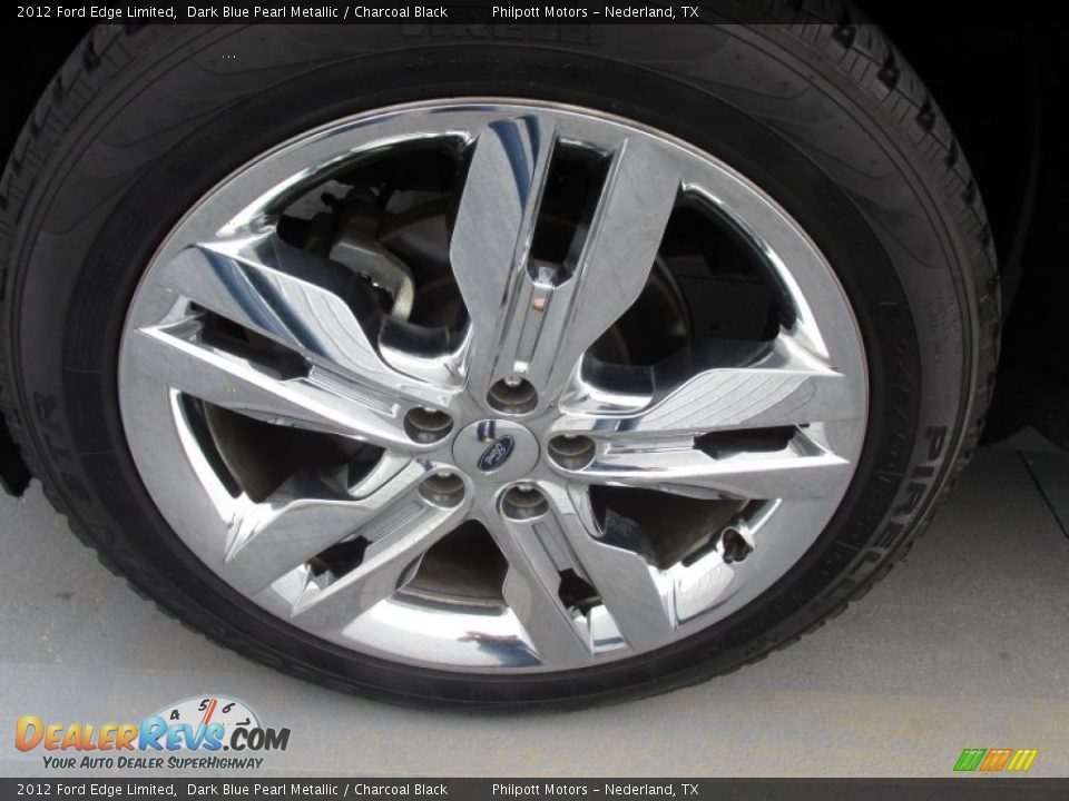 2012 Ford Edge Limited Dark Blue Pearl Metallic / Charcoal Black Photo #18